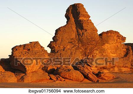 "Morning light on bizarre rock formations in the Acacus mountains, Libya, North Africa, Africa" View Large Photo Image Picture - "Morning light on bizarre rock formations in the Acacus mountains, Libya, North Africa, Africa". Fotosearch