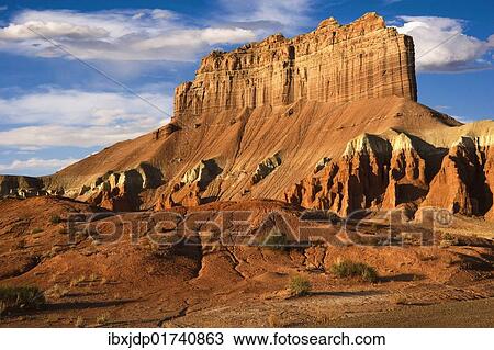 "Morning light on Wild Horse Butte in Goblin Valley State Park, part of the San Rafael Swell desert in southern Utah, USA" View Large Photo Image Stock Image - "Morning light on Wild Horse Butte in Goblin Valley State Park, part of the San Rafael Swell desert in southern Utah, USA". Fotosearch