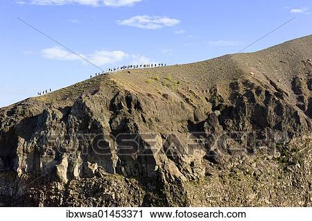 "Morning mood with tourists on the summit Mt. Vesuvius, Campania, Italy, Europe" View Large Photo Image Stock Image - "Morning mood with tourists on the summit Mt. Vesuvius, Campania, Italy, Europe". Fotosearch