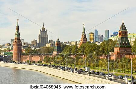 "Moscow Kremlin and modern skyscrapers, Moscow, Russia, Europe" View Large Photo Image Stock Photography - "Moscow Kremlin and modern skyscrapers, Moscow, Russia, Europe". Fotosearch