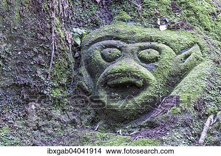 "Moss-covered sculpture in the forest, Goa Gajah Elephant Cave complex, Bali, Indonesia, Asia" View Large Photo Image Picture - "Moss-covered sculpture in the forest, Goa Gajah Elephant Cave complex, Bali, Indonesia, Asia". Fotosearch