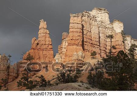 Stock Image - "Mossy Cave, Bryce Canyon National Park, Utah, USA, America". Fotosearch