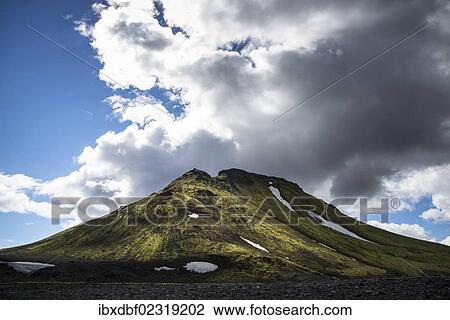 Stock Image - "Mossy Mt. Hattfell, highland, Iceland, Europe". Fotosearch