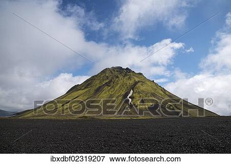 "Mossy Mt. Maelifell, Maelifellssandur, highland, Iceland, Europe" View Large Photo Image Stock Photo - "Mossy Mt. Maelifell, Maelifellssandur, highland, Iceland, Europe". Fotosearch