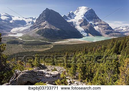 Stock Image - "Mount Robson and Berg Lake, Mount Robson Provincial Park, British Columbia Province, Canada, North America". Fotosearch