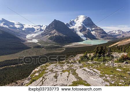 Stock Image - "Mount Robson and Berg Lake, Mount Robson Provincial Park, British Columbia Province, Canada, North America". Fotosearch