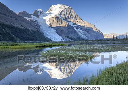 "Mount Robson with its eflection in Berg Lake, Mount Robson Provincial Park, British Columbia Province, Canada, North America" View Large Photo Image Stock Photo - "Mount Robson with its eflection in Berg Lake, Mount Robson Provincial Park, British Columbia Province, Canada, North America". Fotosearch