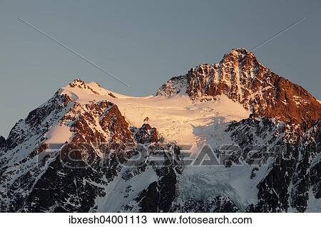 Stock Image - "Mount Shuksan in the Northern Cascades, Rockport, Washington, United States, North America". Fotosearch