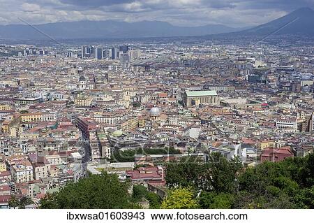 "Mount Vesuvius and Naples, seen from Vomero, Campania, Italy, Europe" View Large Photo Image Stock Image - "Mount Vesuvius and Naples, seen from Vomero, Campania, Italy, Europe". Fotosearch