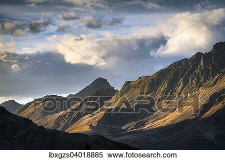 "Mountain chain of the Sellrainer Alps in the evening light, Sellraintal, North Tyrol, Austria, Europe" View Large Photo Image Stock Photography - "Mountain chain of the Sellrainer Alps in the evening light, Sellraintal, North Tyrol, Austria, Europe". Fotosearch