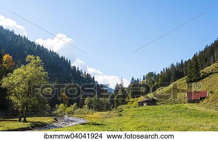 "Mountain hut on an alpine meadow by the stream Weisse Valepp, Spitzing Area, Upper Bavaria, Bavaria, Germany, Europe" View Large Photo Image Picture - "Mountain hut on an alpine meadow by the stream Weisse Valepp, Spitzing Area, Upper Bavaria, Bavaria, Germany, Europe". Fotosearch