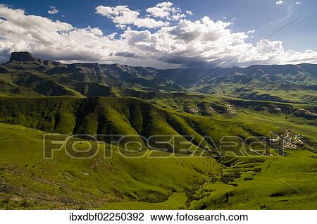 "Mountain landscape, Drakensberg Mountains, Free State, South Africa, Africa" View Large Photo Image Stock Image - "Mountain landscape, Drakensberg Mountains, Free State, South Africa, Africa". Fotosearch
