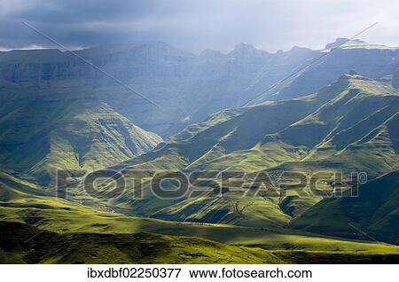 "Mountain landscape, Drakensberg Mountains, Free State, South Africa, Africa" View Large Photo Image Stock Photo - "Mountain landscape, Drakensberg Mountains, Free State, South Africa, Africa". Fotosearch