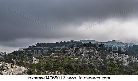 "Mountain landscape with dramatic clouds, Alta Rocca, L'Ospedale, Corsica, France, Europe" View Large Photo Image Stock Image - "Mountain landscape with dramatic clouds, Alta Rocca, L'Ospedale, Corsica, France, Europe". Fotosearch
