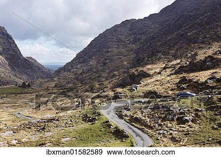 "Mountain pass road, Gap of Dunloe near Killarney, County Kerry, Ireland, British Isles, Europe" View Large Photo Image Stock Photo - "Mountain pass road, Gap of Dunloe near Killarney, County Kerry, Ireland, British Isles, Europe". Fotosearch