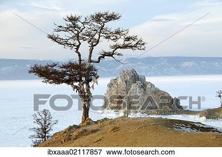 "Mountain Shamanka, Shaman, island Olkhon, Lake Baikal, Siberia, Russia, Eurasia, Europe" View Large Photo Image Stock Photo - "Mountain Shamanka, Shaman, island Olkhon, Lake Baikal, Siberia, Russia, Eurasia, Europe". Fotosearch