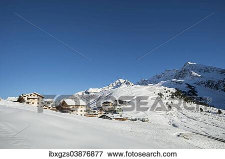 Stock Photo - "Mountain village of Kuhtai, skiing area, Tyrol, Austria, Europe". Fotosearch