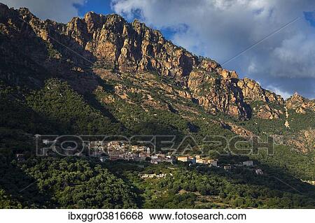 "Mountain village of Ota, Golo Valley, Corse-du-Sud, Corsica, France, Europe" View Large Photo Image Stock Photo - "Mountain village of Ota, Golo Valley, Corse-du-Sud, Corsica, France, Europe". Fotosearch