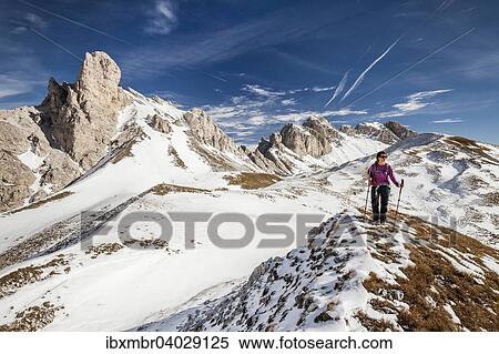"Mountaineer during the ascent of Mt Tullen via the Gunther Messner Route in Val di Funes, Mt Tullen at the back, Dolomites, Funes, Eisacktal valley, Province of South Tyrol, Trentino-Alto Adige, Italy, Europe" View Large Photo Image Stock Photography - "Mountaineer during the ascent of Mt Tullen via the Gunther Messner Route in Val di Funes, Mt Tullen at the back, Dolomites, Funes, Eisacktal valley, Province of South Tyrol, Trentino-Alto Adige, Italy, Europe". Fotosearch