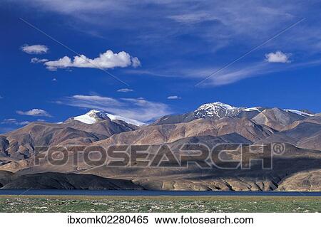 "Mountains, approx 7000m, at the high-altitude lake Tso Moriri, Tsomoriri or Lake Moriri, Changtang or Changthang, Ladakh, Indian Himalayas, Jammu and Kashmir, North India, India, Asia" View Large Photo Image Stock Photography - "Mountains, approx 7000m, at the high-altitude lake Tso Moriri, Tsomoriri or Lake Moriri, Changtang or Changthang, Ladakh, Indian Himalayas, Jammu and Kashmir, North India, India, Asia". Fotosearch