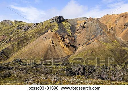 "Mountains in the Landmannalaugar region, Landmannalaugar, Southern Region, Iceland, Europe" View Large Photo Image Stock Photo - "Mountains in the Landmannalaugar region, Landmannalaugar, Southern Region, Iceland, Europe". Fotosearch