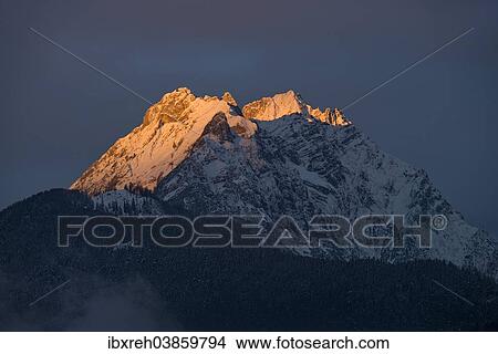 "Mountains Kleiner Bettelwurf and Grosser Bettelwurf in the morning light, Karwendel range, Tyrol, Austria, Europe" View Large Photo Image Picture - "Mountains Kleiner Bettelwurf and Grosser Bettelwurf in the morning light, Karwendel range, Tyrol, Austria, Europe". Fotosearch