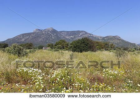 Stock Photo - "Mt Emecik Dagi, Datca, Datca Peninsula, Mugla Province, Aegean, Turkey, Asia". Fotosearch