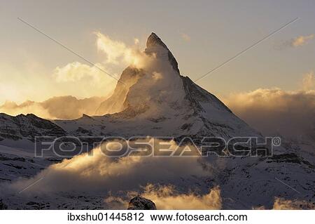 "Mt Matterhorn in the light of the setting sun, Zermatt, Valais, Switzerland, Europe, Europe" View Large Photo Image Stock Image - "Mt Matterhorn in the light of the setting sun, Zermatt, Valais, Switzerland, Europe, Europe". Fotosearch