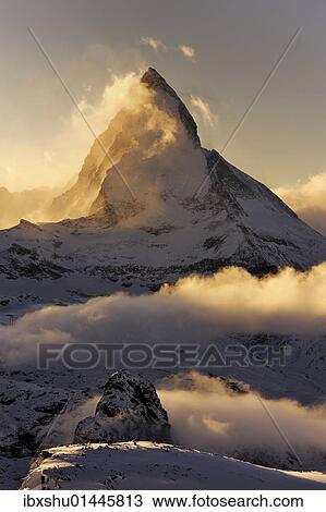 "Mt Matterhorn in the light of the setting sun, Zermatt, Valais, Switzerland, Europe, Europe" View Large Photo Image Stock Image - "Mt Matterhorn in the light of the setting sun, Zermatt, Valais, Switzerland, Europe, Europe". Fotosearch