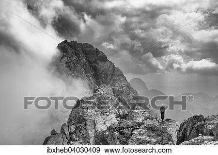 "Mt Watzmann Mittelspitze, 2. 713m, view from Mt Hocheck, Berchtesgaden, Ramsau, Upper Bavaria, Bavaria, Germany, Europe" View Large Photo Image Stock Photo - "Mt Watzmann Mittelspitze, 2. 713m, view from Mt Hocheck, Berchtesgaden, Ramsau, Upper Bavaria, Bavaria, Germany, Europe". Fotosearch