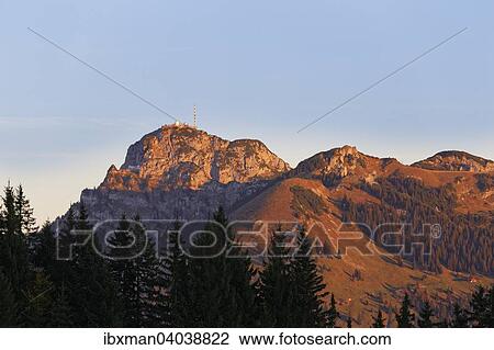 "Mt Wendelstein in the morning light, from the southeast, Mangfall Mountains, Upper Bavaria, Bavaria, Germany, Europe" View Large Photo Image Stock Image - "Mt Wendelstein in the morning light, from the southeast, Mangfall Mountains, Upper Bavaria, Bavaria, Germany, Europe". Fotosearch