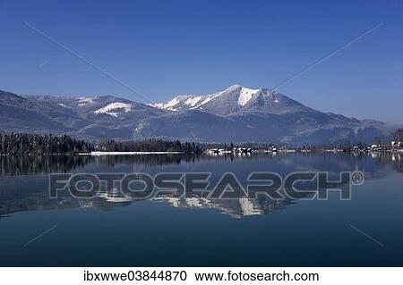 Stock Image - "Mt. Zwolferhorn, lake Wolfgangsee, Salzkammergut, Salzburg State, Austria, Europe". Fotosearch