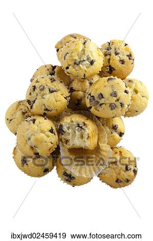 Muffins with chocolate chips View Large Photo Image Stock Photo - Muffins with chocolate chips. Fotosearch