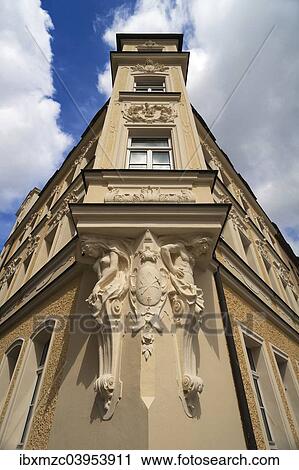 "Multi-storey bay windows of an Art Nouveau building with caryatids, circa 1900, Nuremberg, Middle Franconia, Bavaria, Germany, Europe" View Large Photo Image Stock Image - "Multi-storey bay windows of an Art Nouveau building with caryatids, circa 1900, Nuremberg, Middle Franconia, Bavaria, Germany, Europe". Fotosearch