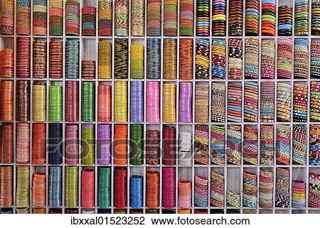 "Multicoloured bracelets in a market stall, Jaipur, Rajasthan, India, Asia" View Large Photo Image Stock Image - "Multicoloured bracelets in a market stall, Jaipur, Rajasthan, India, Asia". Fotosearch