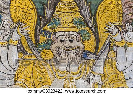 "Mural, Hindu deity, Srirangam temple complex, Tiruchirappalli, Tamil Nadu, India, Asia" View Large Photo Image Stock Image - "Mural, Hindu deity, Srirangam temple complex, Tiruchirappalli, Tamil Nadu, India, Asia". Fotosearch