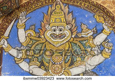 "Mural, Hindu deity, Srirangam temple complex, Tiruchirappalli, Tamil Nadu, India, Asia" View Large Photo Image Stock Image - "Mural, Hindu deity, Srirangam temple complex, Tiruchirappalli, Tamil Nadu, India, Asia". Fotosearch