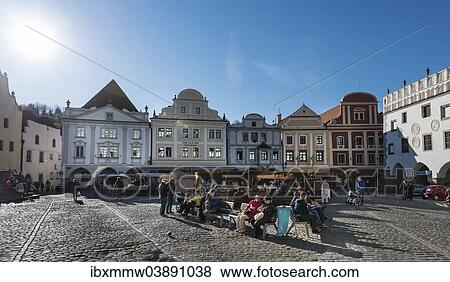 "Namesti Svornosti square, historic centre, UNESCO World Heritage Site, Cesky Krumlov, South Bohemia, Czech Republic, Europe" View Large Photo Image Stock Photo - "Namesti Svornosti square, historic centre, UNESCO World Heritage Site, Cesky Krumlov, South Bohemia, Czech Republic, Europe". Fotosearch