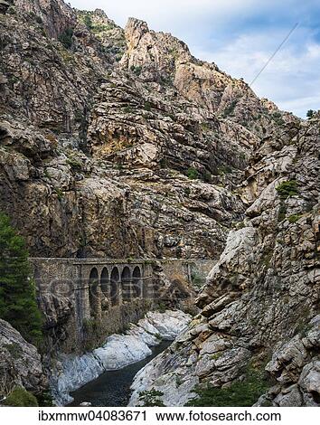 "Narrow street on a river through the mountains, Corsica, France, Europe" View Large Photo Image Stock Image - "Narrow street on a river through the mountains, Corsica, France, Europe". Fotosearch