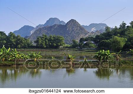 Picture - "Near Ninh Binh, dry Halong Bay, Vietnam, Southeast Asia, Asia". Fotosearch