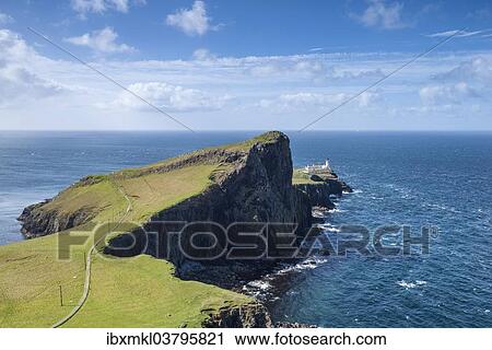 Stock Image - "Neist Point, Isle of Skye, Scotland, United Kingdom, Europe". Fotosearch