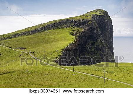 Stock Image - "Neist Point, Isle of Skye, Scotland, United Kingdom, Europe". Fotosearch