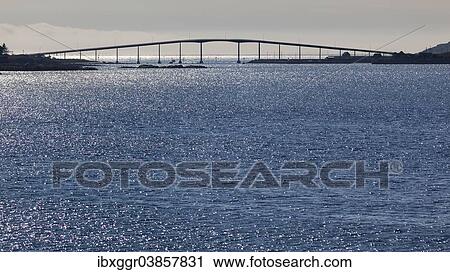 Stock Image - "Nerlandsoybrua, Nerlandsoy Bridge, Heroy, More og Romsdal, Norway, Europe". Fotosearch