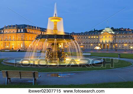"Neues Schloss Castle, New Palace, Schlossplatz square, Stuttgart, Baden-Wuerttemberg, Germany, Europe" View Large Photo Image Stock Photography - "Neues Schloss Castle, New Palace, Schlossplatz square, Stuttgart, Baden-Wuerttemberg, Germany, Europe". Fotosearch