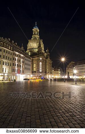 "Neumarkt square with Frauenkirche church at night, historic centre, Dresden, Saxony, Germany, Europe" View Large Photo Image Stock Photo - "Neumarkt square with Frauenkirche church at night, historic centre, Dresden, Saxony, Germany, Europe". Fotosearch
