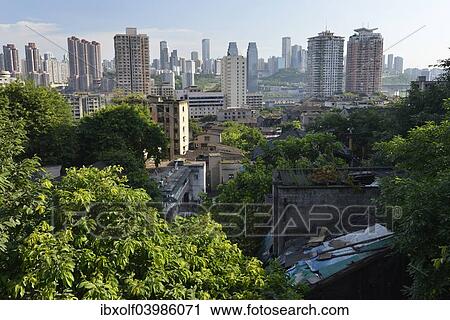 "New and old skyscrapers, Chongqing, China, Asia" View Large Photo Image Stock Image - "New and old skyscrapers, Chongqing, China, Asia". Fotosearch