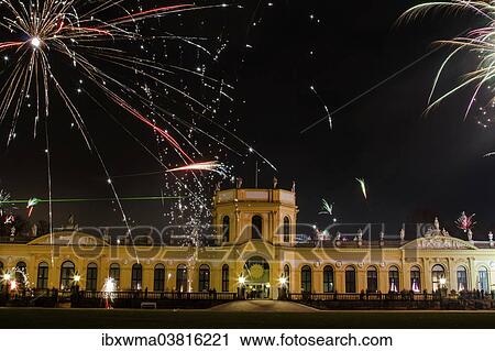 "New Year's Eve fireworks in front of the Orangerie, Kassel, Hesse, Germany, Europe" View Large Photo Image Stock Image - "New Year's Eve fireworks in front of the Orangerie, Kassel, Hesse, Germany, Europe". Fotosearch