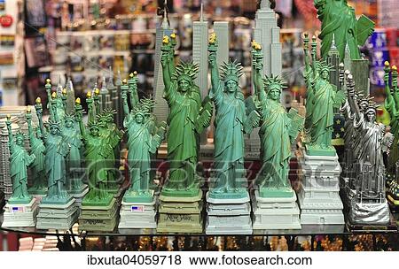 "New York souvenirs, Statue of Liberty in different sizes, New York, United States, North America" View Large Photo Image Stock Photo - "New York souvenirs, Statue of Liberty in different sizes, New York, United States, North America". Fotosearch