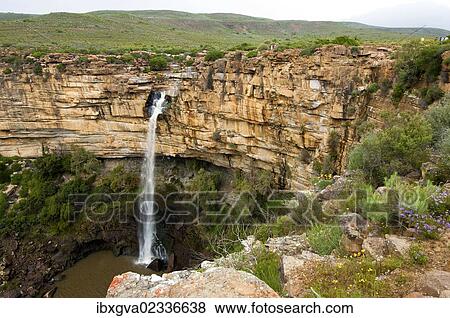 Stock Photo - "Nieuwoudtville waterfall, Western Cape, South Africa, Africa". Fotosearch