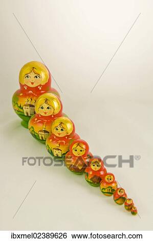 "Nine Matryoshka dolls, Russian dolls" View Large Photo Image Stock Photograph - "Nine Matryoshka dolls, Russian dolls". Fotosearch